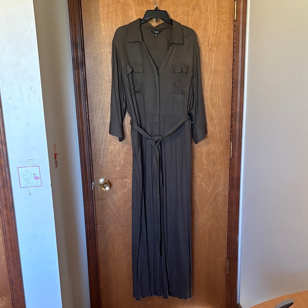 Simply Vera Vera Wang Olive Green Jumpsuit Romper